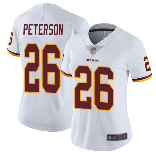 Washington Redskins Limited White Women Adrian Peterson Road Jersey NFL Football #26 Vapor